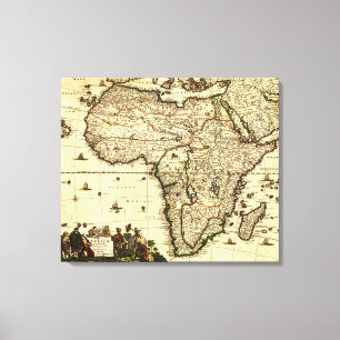 Toile AfricaPanoramic MapAfrica 2