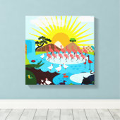 Toile Afrique (Insitu (Plancher de Bois))