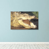 Toile Afrique, Afrique du Sud crocodile du Nil (Insitu (Plancher de Bois))