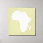 Toile Afrique Audacieuse du Serengeti<br><div class="desc">Plan de l'Afrique en blanc avec des couleurs contrastées dans la palette "Safari" d'Emporio Moffa inspirée par l'audacieuse aventure et la nature sauvage du continent.</div>