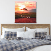 Toile Afrique Coucher de soleil (Insitu(Chambre))