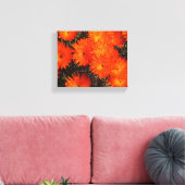 Toile Afrique du Sud Vert Orange Fleurs Succulentes (Insitu(Salon))