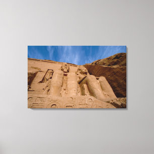 Toile Afrique, Égypte, Abu Simbel, Ramsès II et