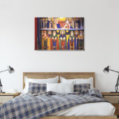 Toile Afrique, Éthiopie. Oeuvre représentant apôtres et (Insitu(Chambre))