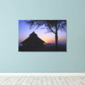 Toile Afrique, Éthiopie, région du fleuve Omo, Coucher d (Insitu (Plancher de Bois))