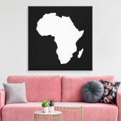 Toile Afrique noire audacieuse (Insitu(Salon))
