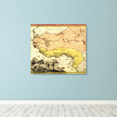 Toile Afrique occidentaleCarte panoramiqueAfrique occide (Insitu (Plancher de Bois))