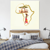 Toile Afrique safari lancer oreiller (Insitu(Chambre))