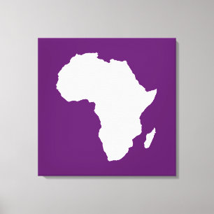 Toile Afrique violette Audacieuse