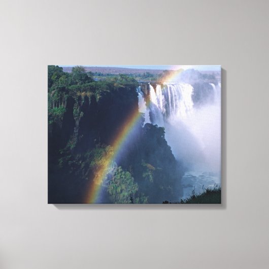 Toile Afrique, Zimbabwe. Chutes Victoria (Recto)