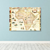 Toile AfriqueCarte panoramiqueAfrique (Insitu (Plancher de Bois))