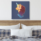 Toile Afro Unicorn | Divine la licorne (Insitu(Chambre))
