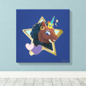 Toile Afro Unicorn étoile magique (Insitu (Plancher de Bois))