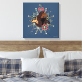 Toile Afro Unicorn Festive Vacances Magique (Insitu(Chambre))