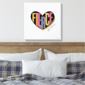 Toile Afro Unicorn Fierce Heart Design (Insitu(Chambre))