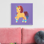 Toile Afro Unicorn | La divine danse (Insitu(Salon))