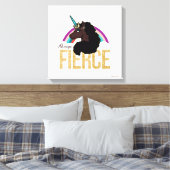 Toile Afro Unicorn | Magique - Toujours fière (Insitu(Chambre))