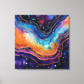 Toile Agate Art Stretted Canvas (Recto)