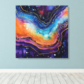 Toile Agate Art Stretted Canvas (Insitu (Plancher de Bois))