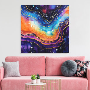 Toile Agate Art Stretted Canvas
