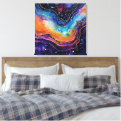 Toile Agate Art Stretted Canvas (Insitu(Chambre))