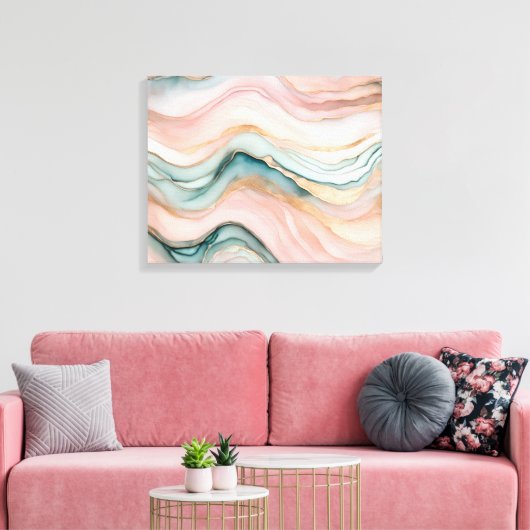 Toile Agate Pastel Filmy (Insitu(Salon))