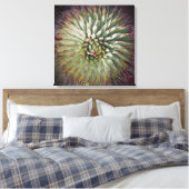 Toile Agave Spikes Green Fine Art Carré (Insitu(Chambre))