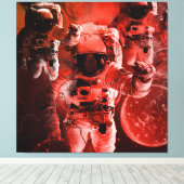 TOILE ÂGE DE L'ESPACE ET LA ZONE DE TEMPS PLANÈTE ROUGE (Insitu (Plancher de Bois))