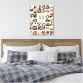Toile âge modifiable chic anniversaire multi photo scrip (Insitu(Chambre))