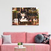 Toile Agent de prêt hypothécaire Chat drôle Bureau de pr (Insitu(Salon))