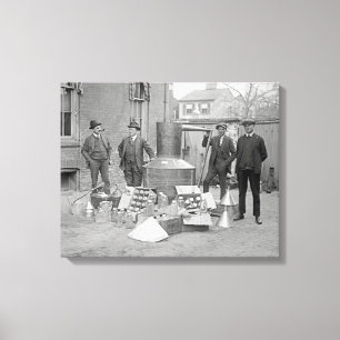 Toile Agents de la prohibition avec une distillerie clan
