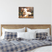 Toile Agneau de Noël mignon peinture rustique (Insitu(Chambre))