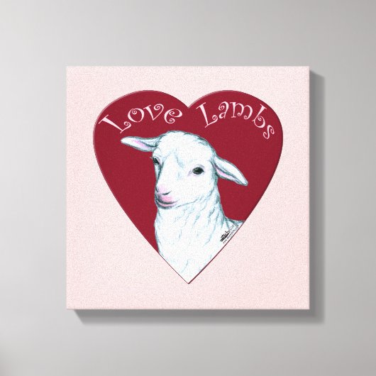 Toile Agneaux d'amour (Recto)