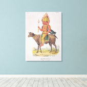 Toile Agni, Dieu du Feu, gravé par Charles Etienne Pie (Insitu (Plancher de Bois))