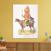 Toile Agni, Dieu du Feu, gravé par Charles Etienne Pie (Insitu(Salon))