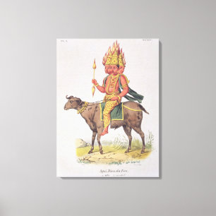 Toile Agni, Dieu du Feu, gravé par Charles Etienne Pie