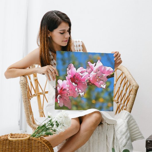 Toile Agrandir l'arborescence de la pêche Blossom noir O