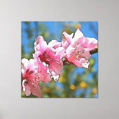 Toile Agrandir l'arborescence de la pêche Blossom noir O (Recto)