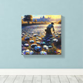 Toile Agriculteur du pavot noir (Insitu (Plancher de Bois))