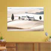 Toile Agritourisme rustique horizontal Paysage toscan (Insitu(Salon))