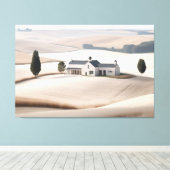 Toile Agritourisme rustique horizontal Paysage toscan (Insitu (Plancher de Bois))