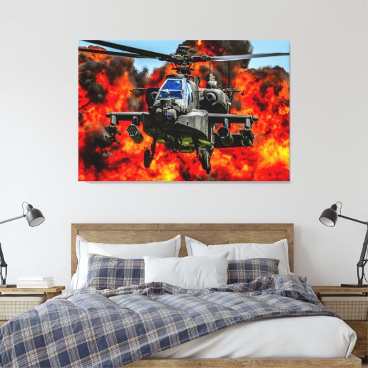 Toile AH-64E APACHE GUARDIAN 32x48 (Insitu(Chambre))
