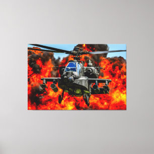 Toile AH-64E APACHE GUARDIAN 40x60