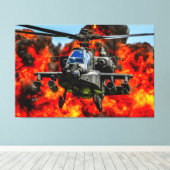 Toile AH-64E APACHE GUARDIAN 40x60 (Insitu (Plancher de Bois))