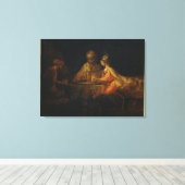 Toile Ahasuerus et Haman à la fête d'Esther (Insitu (Plancher de Bois))