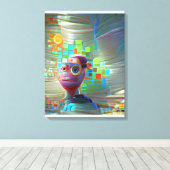 Toile AI Self Portrait 2023 (Insitu (Plancher de Bois))