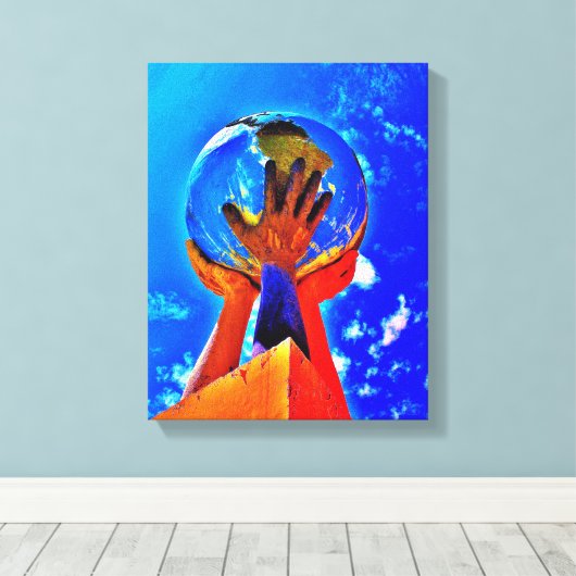 Toile Aide main II (Insitu (Plancher de Bois))