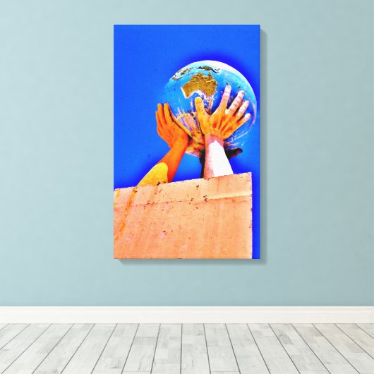 Toile Aider les mains (Insitu (Plancher de Bois))