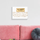 TOILE AIDER RECHERCHÉ AUCUN IRLANDAIS N'A BESOIN D'APPLI (Insitu(Salon))