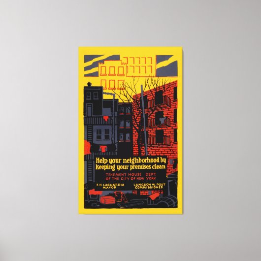 Toile Aidez votre quartier (Recto)